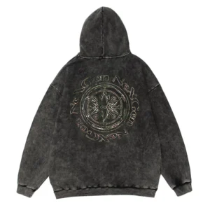 D Generation Washed Black Hoodie back