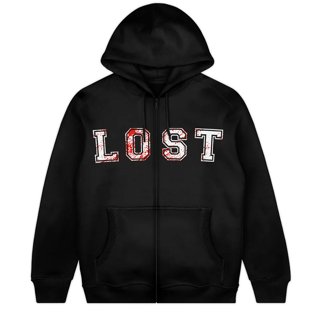 LOST ZIP HOODIE