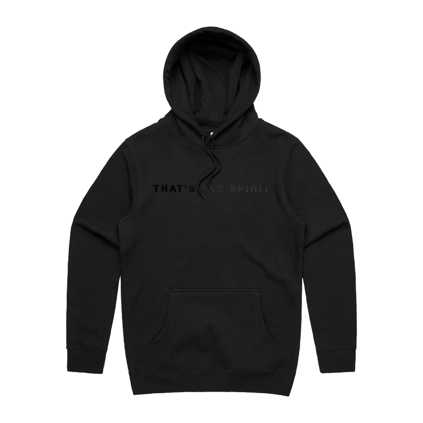 THAT'S THE SPIRIT 10TH ANNIVERSARY BLACK HOODIE