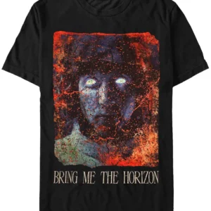 Glowing Eyes Black T-Shirt front