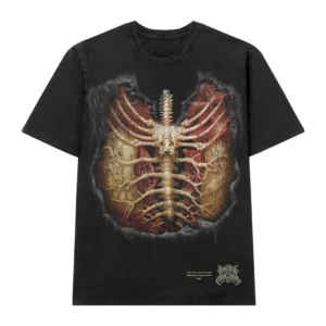 Ribcage Black T-Shirt front