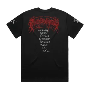 Pop Up Cities Black T-Shirt back